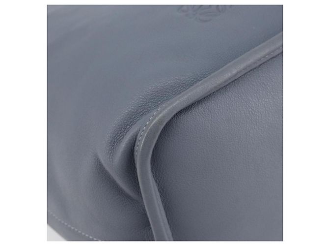 LOEWE Borsa a Spalla Anagramma Pelle Blu Oro Auth mr1567 D'oro - vista 15