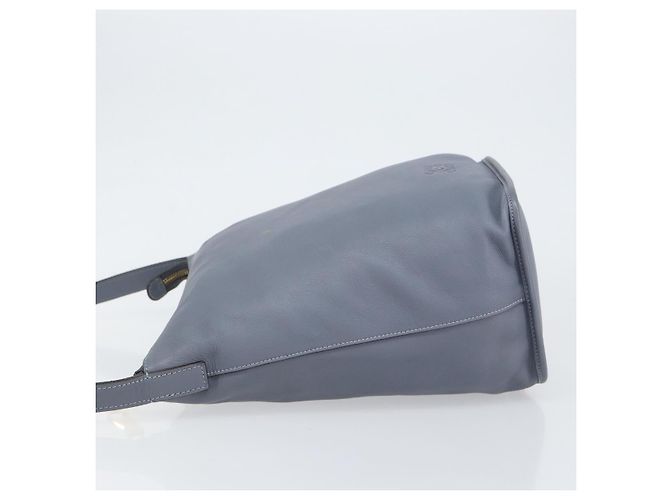 LOEWE Borsa a Spalla Anagramma Pelle Blu Oro Auth mr1567 D'oro - vista 4
