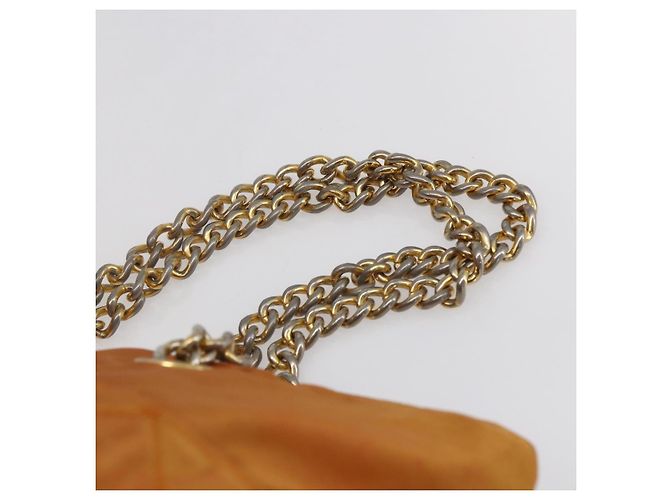 Borsa a Spalla con Catena Prada in Nylon Arancione Oro Auth bs31177 D'oro - vista 8