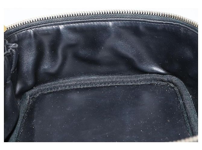 Pochette Vanity CHANEL COCO Mark in Pelle Caviar Nera Oro CC Auth gh1283 Nero D'oro - vista 20