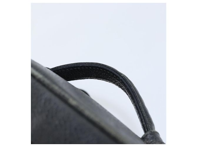 Pochette Vanity CHANEL COCO Mark in Pelle Caviar Nera Oro CC Auth gh1283 Nero D'oro - vista 8