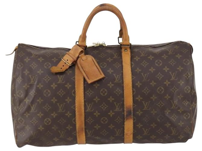 LOUIS VUITTON Borsa Boston Monogram Keepall 50 M41426 LV Auth 152321 Monogramma - vista 13