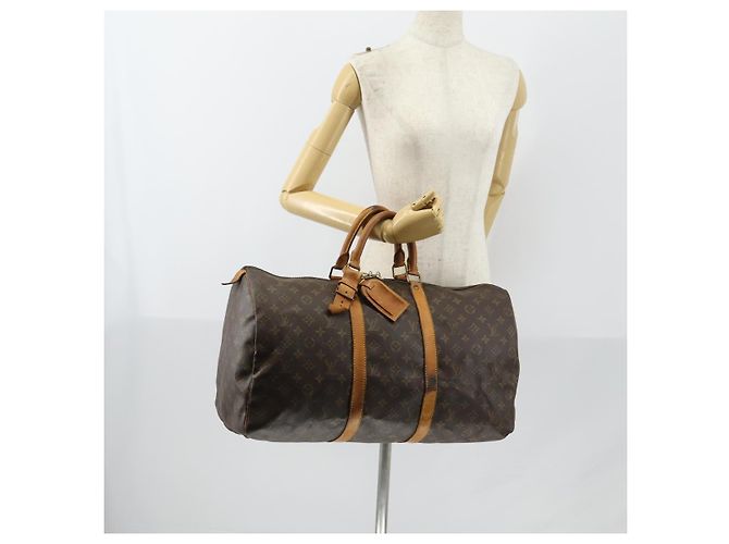 LOUIS VUITTON Borsa Boston Monogram Keepall 50 M41426 LV Auth 152321 Monogramma - vista 23