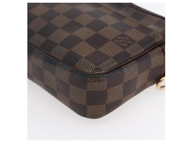 LOUIS VUITTON Pochette Billets Damier Ebene Macau Borsa Clutch N61739 Auth BA7931 - vista 16