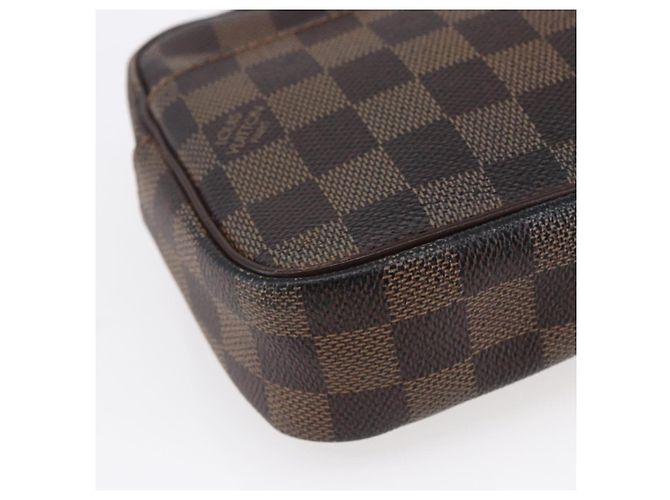 LOUIS VUITTON Pochette Billets Damier Ebene Macau Borsa Clutch N61739 Auth BA7931 - vista 17