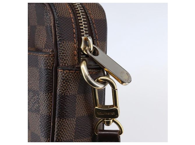 LOUIS VUITTON Pochette Billets Damier Ebene Macau Borsa Clutch N61739 Auth BA7931 - vista 18