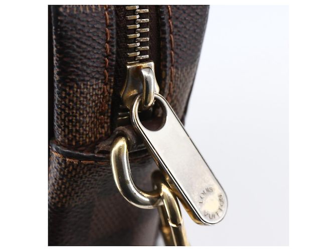 LOUIS VUITTON Pochette Billets Damier Ebene Macau Borsa Clutch N61739 Auth BA7931 - vista 19