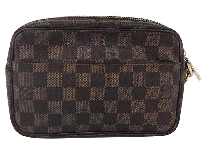 LOUIS VUITTON Pochette Billets Damier Ebene Macau Borsa Clutch N61739 Auth BA7931 - vista 2