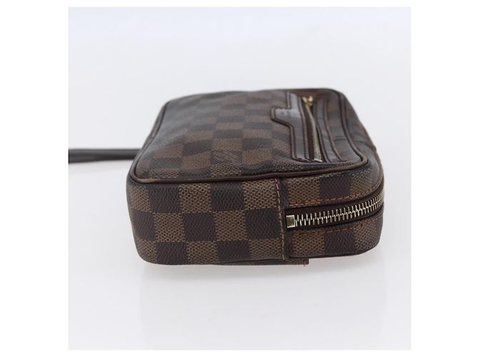 LOUIS VUITTON Pochette Billets Damier Ebene Macau Borsa Clutch N61739 Auth BA7931 - vista 4