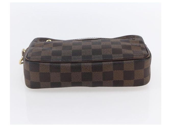 LOUIS VUITTON Pochette Billets Damier Ebene Macau Borsa Clutch N61739 Auth BA7931 - vista 5