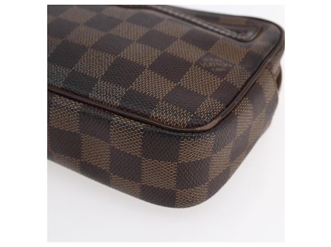LOUIS VUITTON Pochette Billets Damier Ebene Macau Borsa Clutch N61739 Auth BA7931 - vista 9