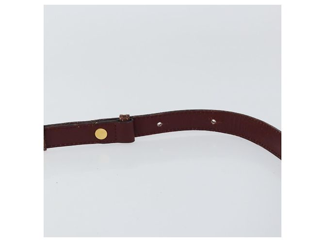 Cartier Borsa a spalla Must Line in pelle Bordeaux oro Auth BA8021 D'oro Bordò - vista 8
