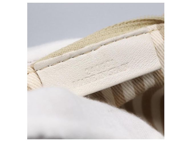 LOEWE Bolsa de Ombro Anagram Couro Branco Prata Auth bs31002 - vista 12