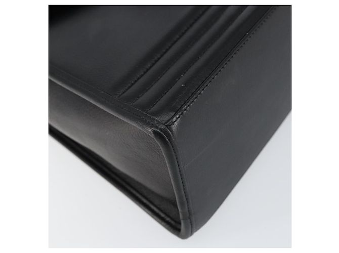 SAINT LAURENT Borsa a mano in pelle nera e oro Auth mr1566 Nero D'oro - vista 15