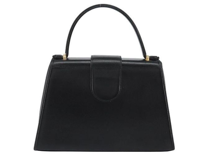 SAINT LAURENT Borsa a mano in pelle nera e oro Auth mr1566 Nero D'oro - vista 2