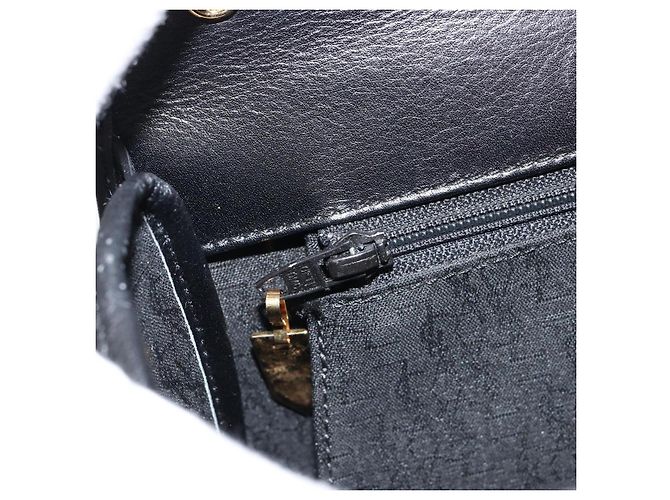 SAINT LAURENT Borsa a mano in pelle nera e oro Auth mr1566 Nero D'oro - vista 22