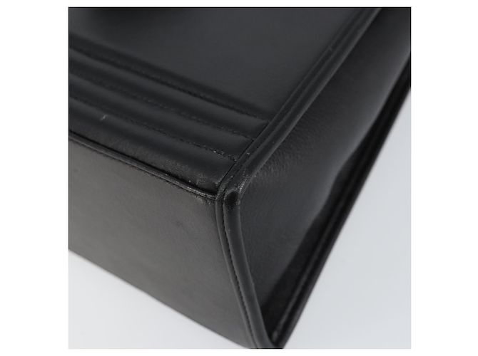 SAINT LAURENT Borsa a mano in pelle nera e oro Auth mr1566 Nero D'oro - vista 8