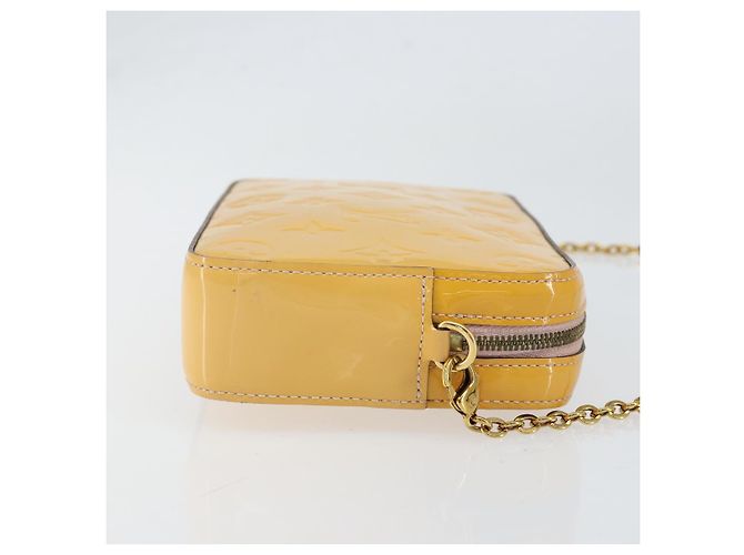LOUIS VUITTON Pochette per Fotocamera Monogram Vernis Rosa Valerine M64058 LV Auth BA8067 - vista 3