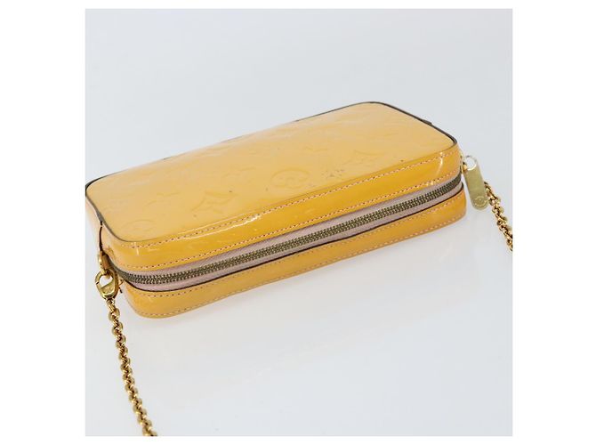LOUIS VUITTON Pochette per Fotocamera Monogram Vernis Rosa Valerine M64058 LV Auth BA8067 - vista 6