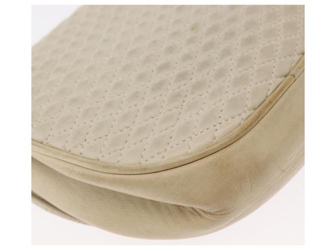 BALLY Borsa a Spalla a Catena Pelle Bianca Oro Auth bs31196 Bianco D'oro - vista 15