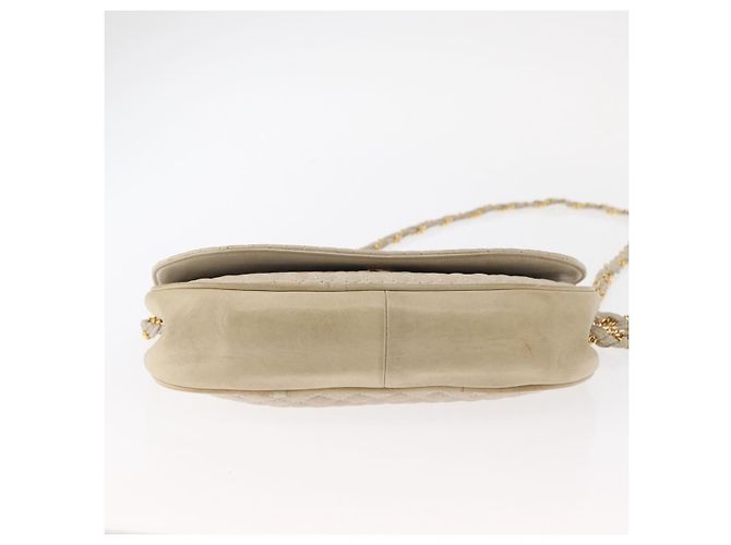 BALLY Borsa a Spalla a Catena Pelle Bianca Oro Auth bs31196 Bianco D'oro - vista 5