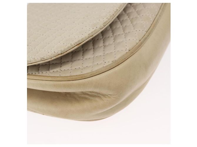 BALLY Borsa a Spalla a Catena Pelle Bianca Oro Auth bs31196 Bianco D'oro - vista 9