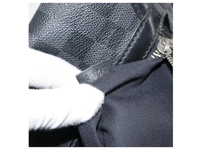 LOUIS VUITTON Sac à épaule Damier Graphite Daniel MM N58029 LV Auth 148377 Damier ebène - vue 12