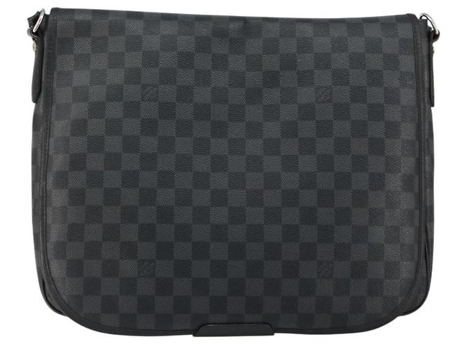LOUIS VUITTON Sac à épaule Damier Graphite Daniel MM N58029 LV Auth 148377 Damier ebène - vue 13