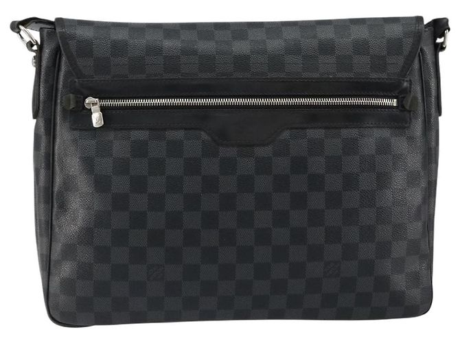 LOUIS VUITTON Sac à épaule Damier Graphite Daniel MM N58029 LV Auth 148377 Damier ebène - vue 2