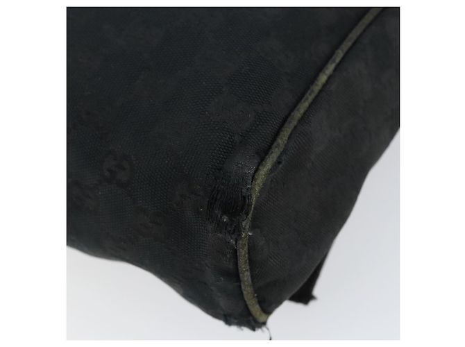 Borsa a Spalla GG Canvas Gucci Nera Argento 146236 Auth 151273 Nero - vista 15