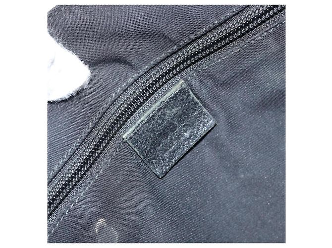 Borsa a Spalla GG Canvas Gucci Nera Argento 146236 Auth 151273 Nero - vista 19