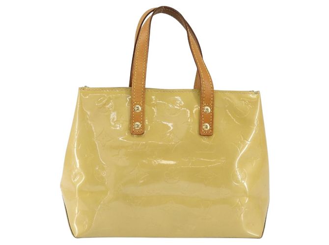 LOUIS VUITTON Monogram Vernis Reade PM Borsa a Mano Beige M91334 LV Auth BA7912 - vista 2