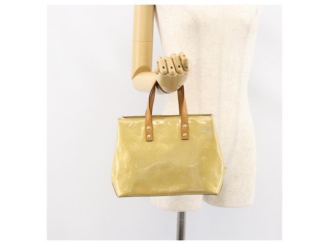 LOUIS VUITTON Monogram Vernis Reade PM Borsa a Mano Beige M91334 LV Auth BA7912 - vista 23