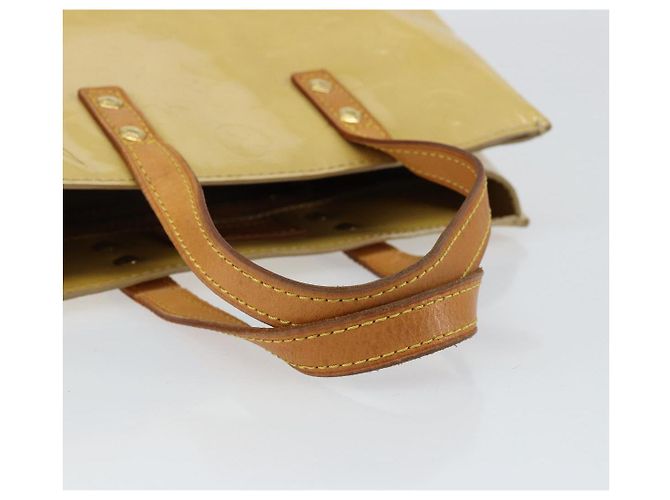 LOUIS VUITTON Monogram Vernis Reade PM Borsa a Mano Beige M91334 LV Auth BA7912 - vista 7
