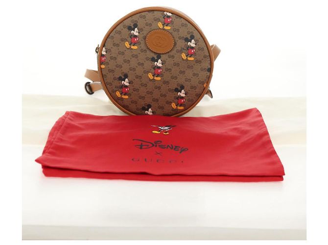 GUCCI Mini Rucksack Kette Micro GG Supreme Disney PVC Beige 603730 Auth am9593M - Ansicht 12