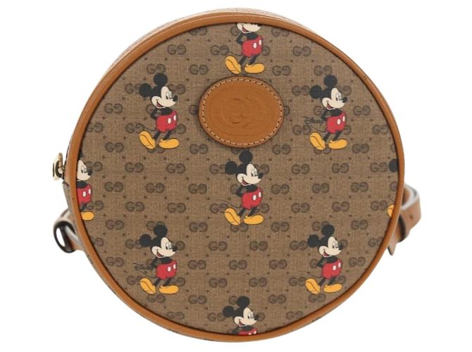 GUCCI Mini Rucksack Kette Micro GG Supreme Disney PVC Beige 603730 Auth am9593M - Ansicht 13