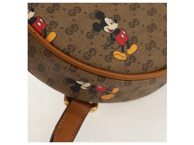 GUCCI Mini Rucksack Kette Micro GG Supreme Disney PVC Beige 603730 Auth am9593M - Ansicht 16