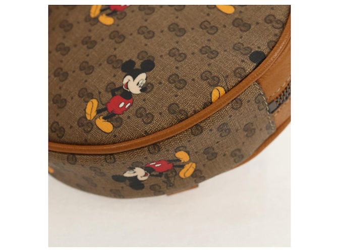 GUCCI Mini Rucksack Kette Micro GG Supreme Disney PVC Beige 603730 Auth am9593M - Ansicht 17