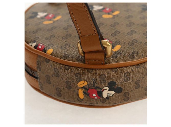 GUCCI Mini Rucksack Kette Micro GG Supreme Disney PVC Beige 603730 Auth am9593M - Ansicht 18