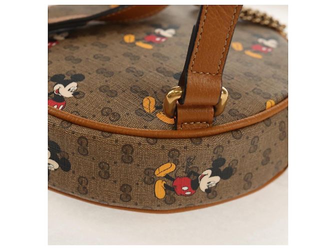 GUCCI Mini Rucksack Kette Micro GG Supreme Disney PVC Beige 603730 Auth am9593M - Ansicht 19