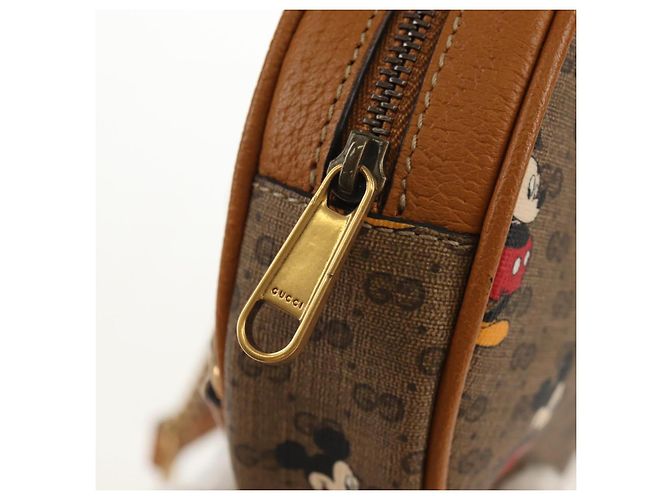 GUCCI Mini Rucksack Kette Micro GG Supreme Disney PVC Beige 603730 Auth am9593M - Ansicht 21