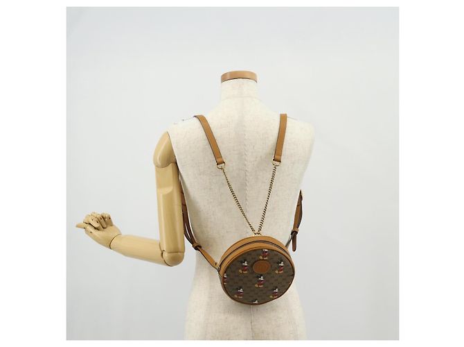 GUCCI Mini Rucksack Kette Micro GG Supreme Disney PVC Beige 603730 Auth am9593M - Ansicht 27