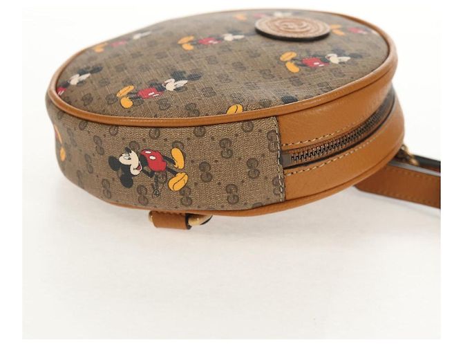 GUCCI Mini Rucksack Kette Micro GG Supreme Disney PVC Beige 603730 Auth am9593M - Ansicht 4