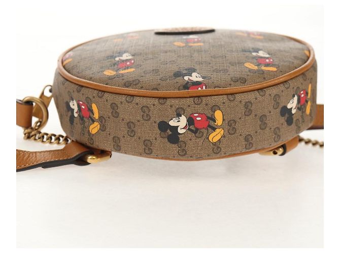 GUCCI Mini Rucksack Kette Micro GG Supreme Disney PVC Beige 603730 Auth am9593M - Ansicht 5