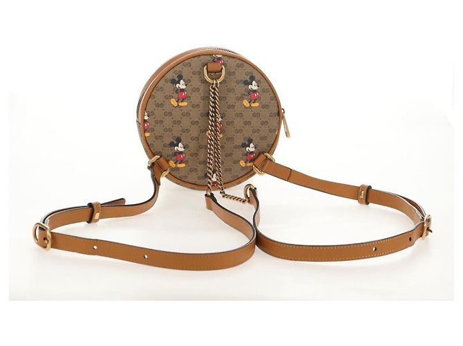 GUCCI Mini Rucksack Kette Micro GG Supreme Disney PVC Beige 603730 Auth am9593M - Ansicht 7