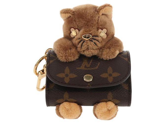 LOUIS VUITTON Monogram LV Charm Monogram Carino Marrone M01561 LV Auth 144001SM Monogramma - vista 13