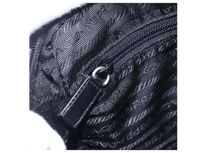 Borsa a Spalla PRADA Nylon Nero Argento Autentica ka123 - vista 21