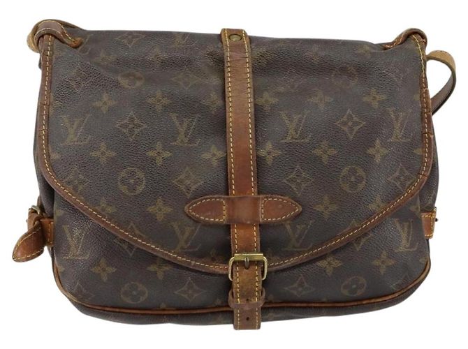 LOUIS VUITTON Borsa a Spalla Monogram Saumur 30 M42256 LV Auth bs30834 Monogramma - vista 13