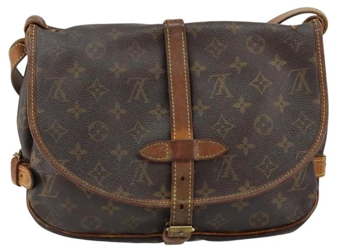 LOUIS VUITTON Borsa a Spalla Monogram Saumur 30 M42256 LV Auth bs30834 Monogramma - vista 2