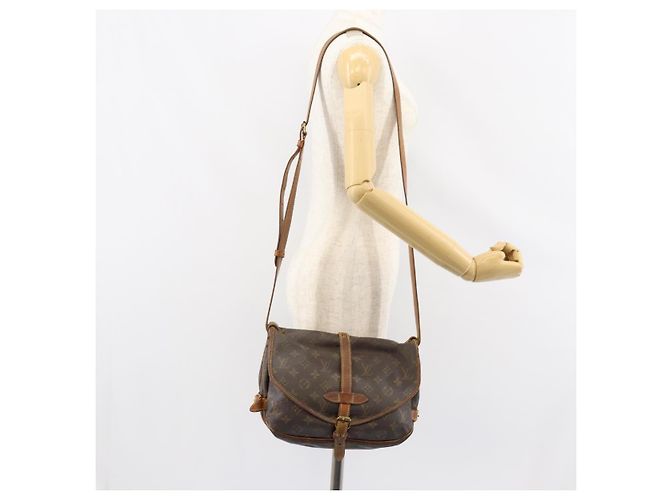 LOUIS VUITTON Borsa a Spalla Monogram Saumur 30 M42256 LV Auth bs30834 Monogramma - vista 32